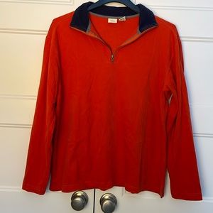Falls Creek orange and blue zip up pullover size large